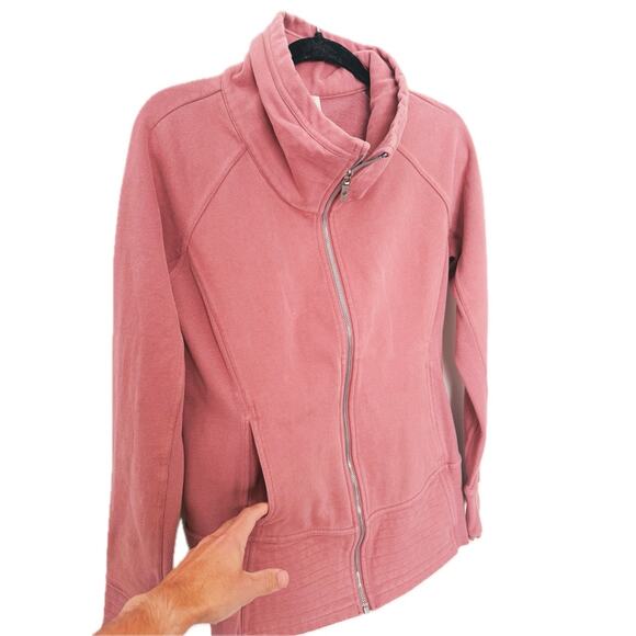 Lululemon Radiant Full Zip Jacket Size 10 Spanish Rose Pink - Picture 5 of 8